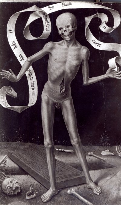 Death, left hand panel from the Triptych of Earthly Vanity and Divine Salvation by Hans Memling